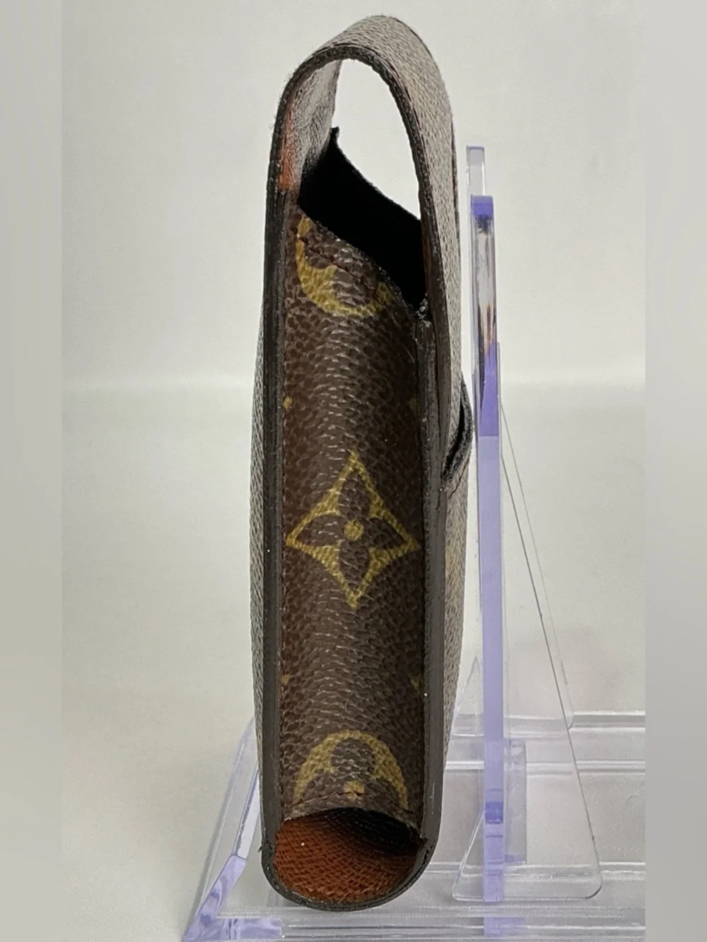 Louis Vuitton Brown Monogram Cigarette Tobacco Case Accessory Lip Stick Holder - Picture 14 of 16